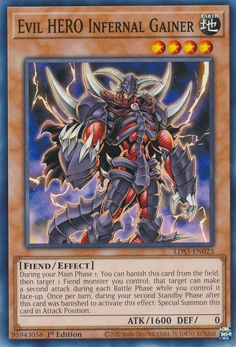 Evil HERO Infernal Gainer (LDS3-EN023) Common