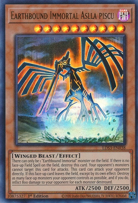 Earthbound Immortal Aslla Piscu (LDS3-EN038) Ultra Rare