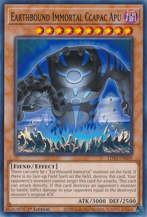 Earthbound Immortal Ccapac Apu (LDS3-EN039) Common