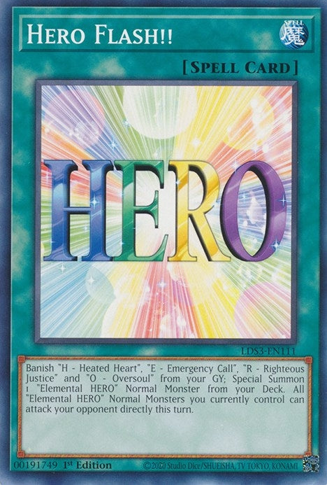 Hero Flash!! (LDS3-EN111) Common