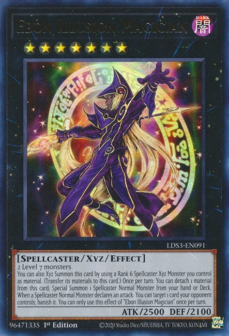 Ebon Illusion Magician (LDS3-EN091) Ultra Rare