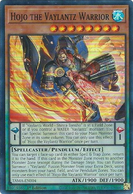 Hojo the Vaylantz Warrior (TAMA-EN004) Super Rare