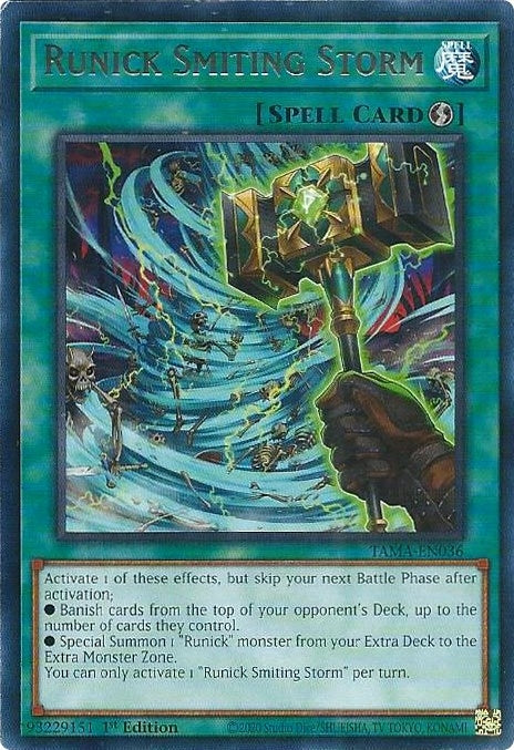 Runick Smiting Storm (TAMA-EN036)  Rare