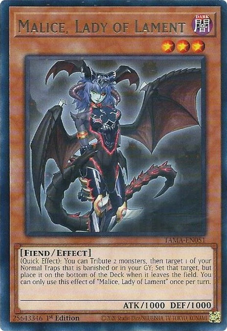 Malice, Lady of Lament (TAMA-EN051) Rare