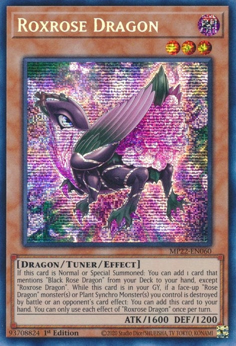 Roxrose Dragon (MP22-EN060)  Prismatic Secret Rare