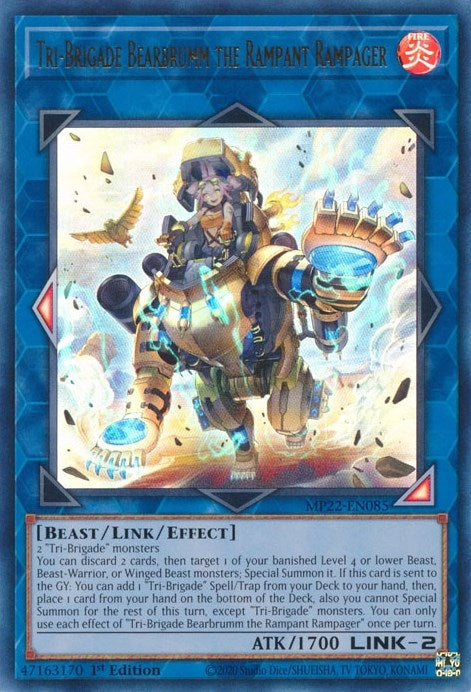 Tri-Brigade Bearbrumm the Rampant Rampager (MP22-EN085)  Ultra Rare