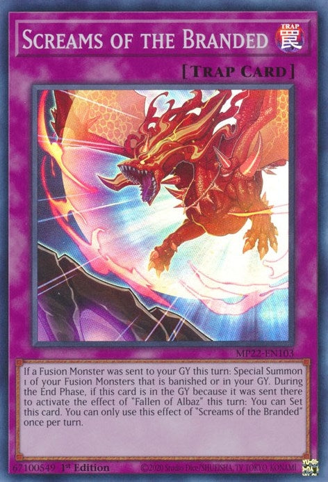 Screams of the Branded (MP22-EN103)  Super Rare