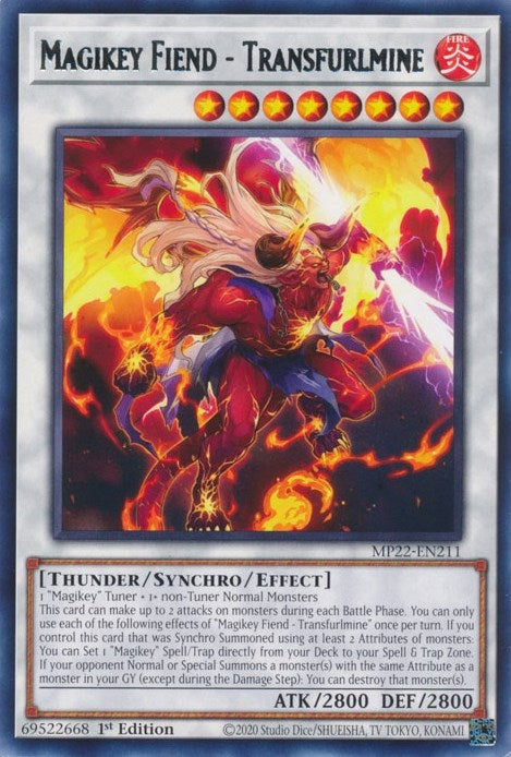 Magikey Fiend - Transfurlmine (MP22-EN211)  Rare