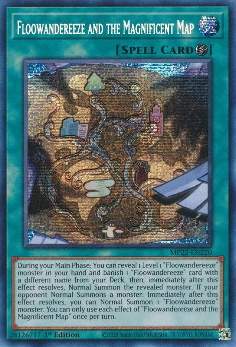 Floowandereeze and the Magnificent Map (MP22-EN220)  Prismatic Secret Rare