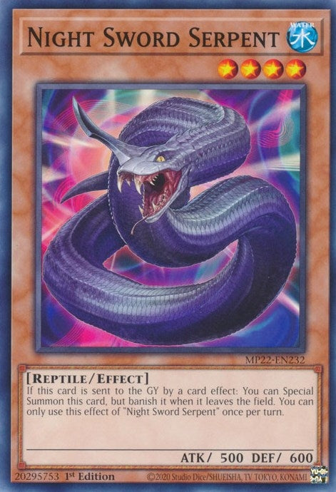 Night Sword Serpent (MP22-EN232)  Common