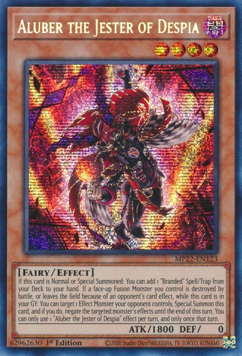 Aluber the Jester of Despia (MP22-EN123)  Prismatic Secret Rare