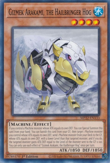 Gizmek Arakami, the Hailbringer Hog (MP22-EN133)  Common