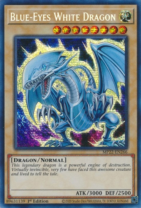 Blue-Eyes White Dragon (MP22-EN266)  Prismatic Secret Rare