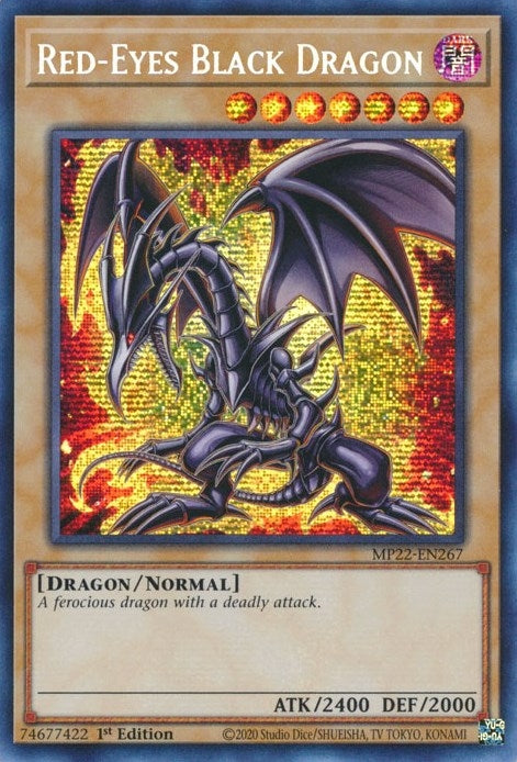 Red-Eyes Black Dragon (MP22-EN267)  Prismatic Secret Rare