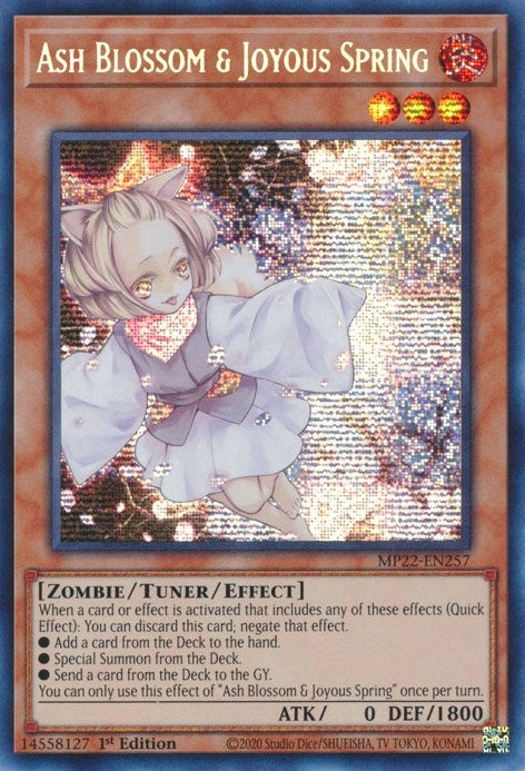 Ash Blossom & Joyous Spring (MP22-EN257)  Prismatic Secret Rare