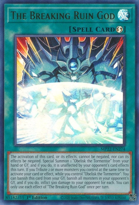 The Breaking Ruin God (MP22-EN274)  Ultra Rare