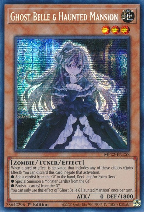 Ghost Belle & Haunted Mansion (MP22-EN258)  Prismatic Secret Rare