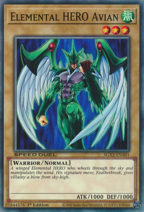 Elemental HERO Avian (SGX2-ENA01)  Common