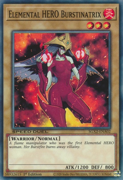 Elemental HERO Burstinatrix (SGX2-ENA02)  Common