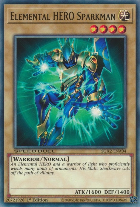 Elemental HERO Sparkman (SGX2-ENA04)  Common