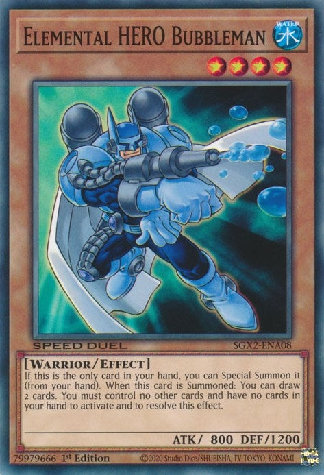 Elemental HERO Bubbleman (SGX2-ENA08)  Common