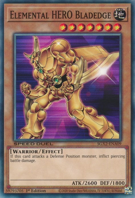 Elemental HERO Bladedge (SGX2-ENA09)  Common