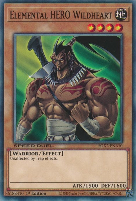 Elemental HERO Wildheart (SGX2-ENA10)  Common