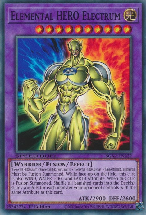 Elemental HERO Electrum (SGX2-ENA22)  Common