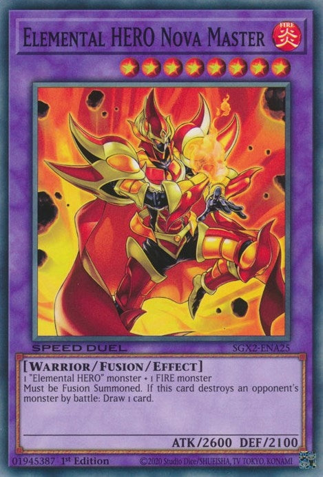 Elemental HERO Nova Master (SGX2-ENA25)  Common