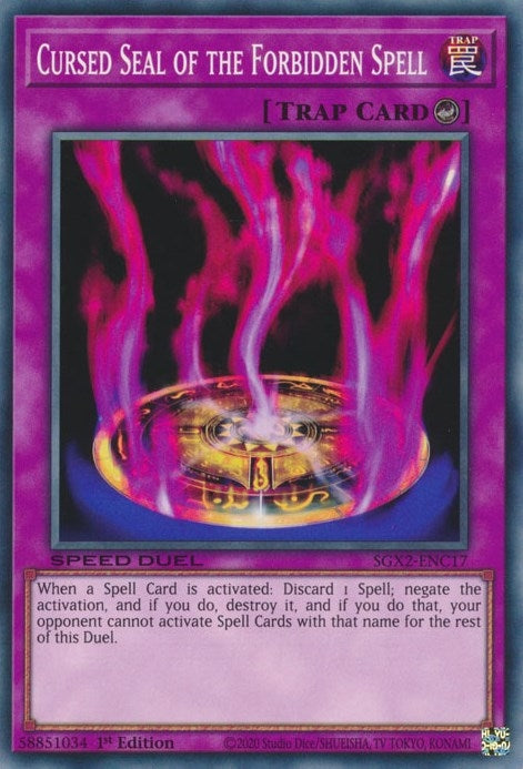 Cursed Seal of the Forbidden Spell (SGX2-ENC17)  Common