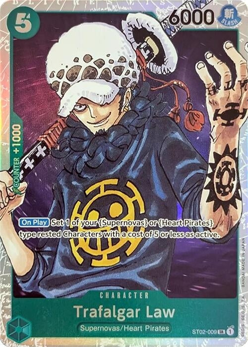 (ST02-009) Trafalgar Law - Super Rare