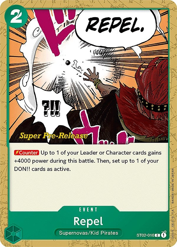 (ST02-016) Repel (Super Pre-Release Edition) - Common