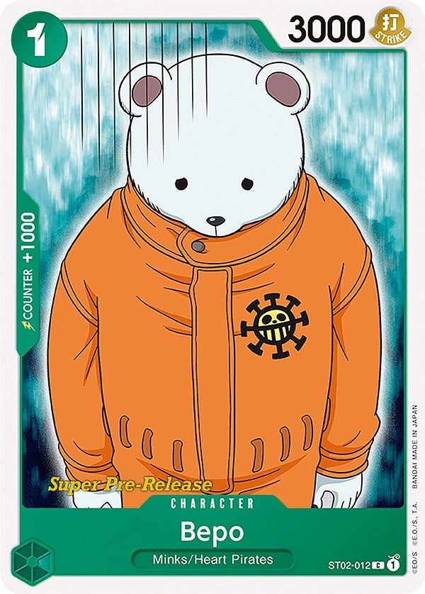 (ST02-012) Bepo (Super Pre-Release Edition) - Common