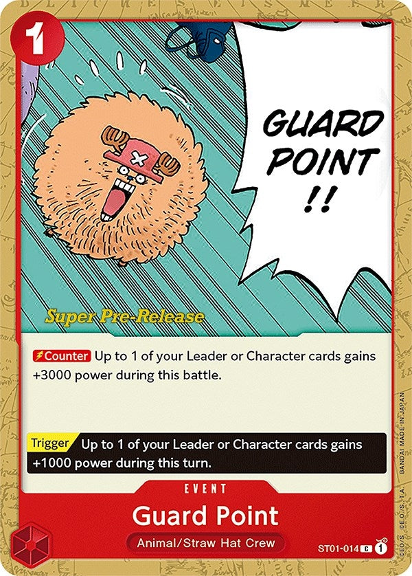 (ST01-014) Guard Point (Super Pre-Release Edition) - Common
