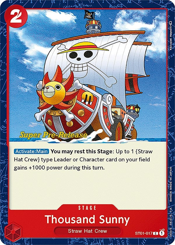 (ST01-017) Thousand Sunny (Super Pre-Release Edition) - Common