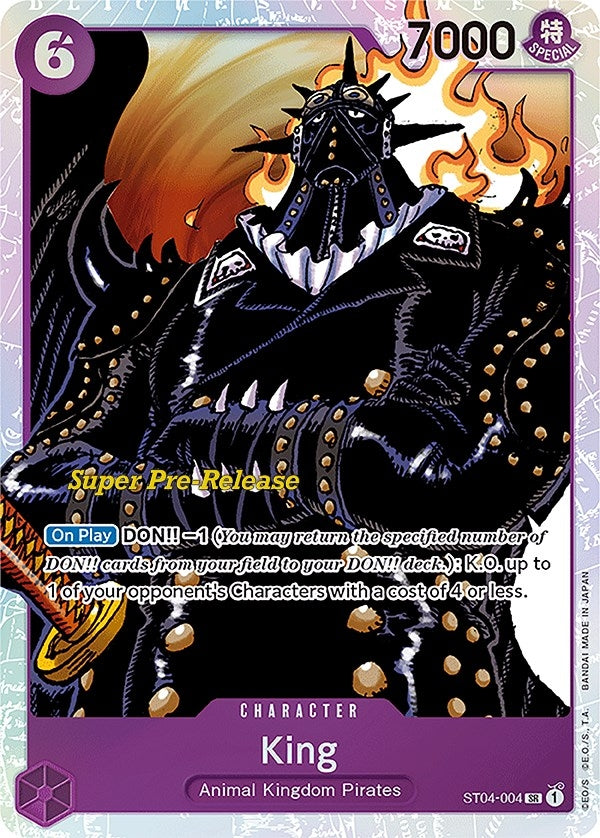(ST04-004) King (Super Pre-Release Edition) - Super Rare