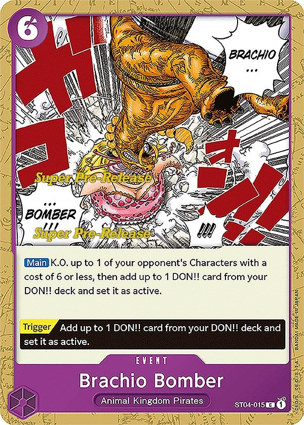 (ST04-015) Brachio Bomber (Super Pre-Release Edition) - Common