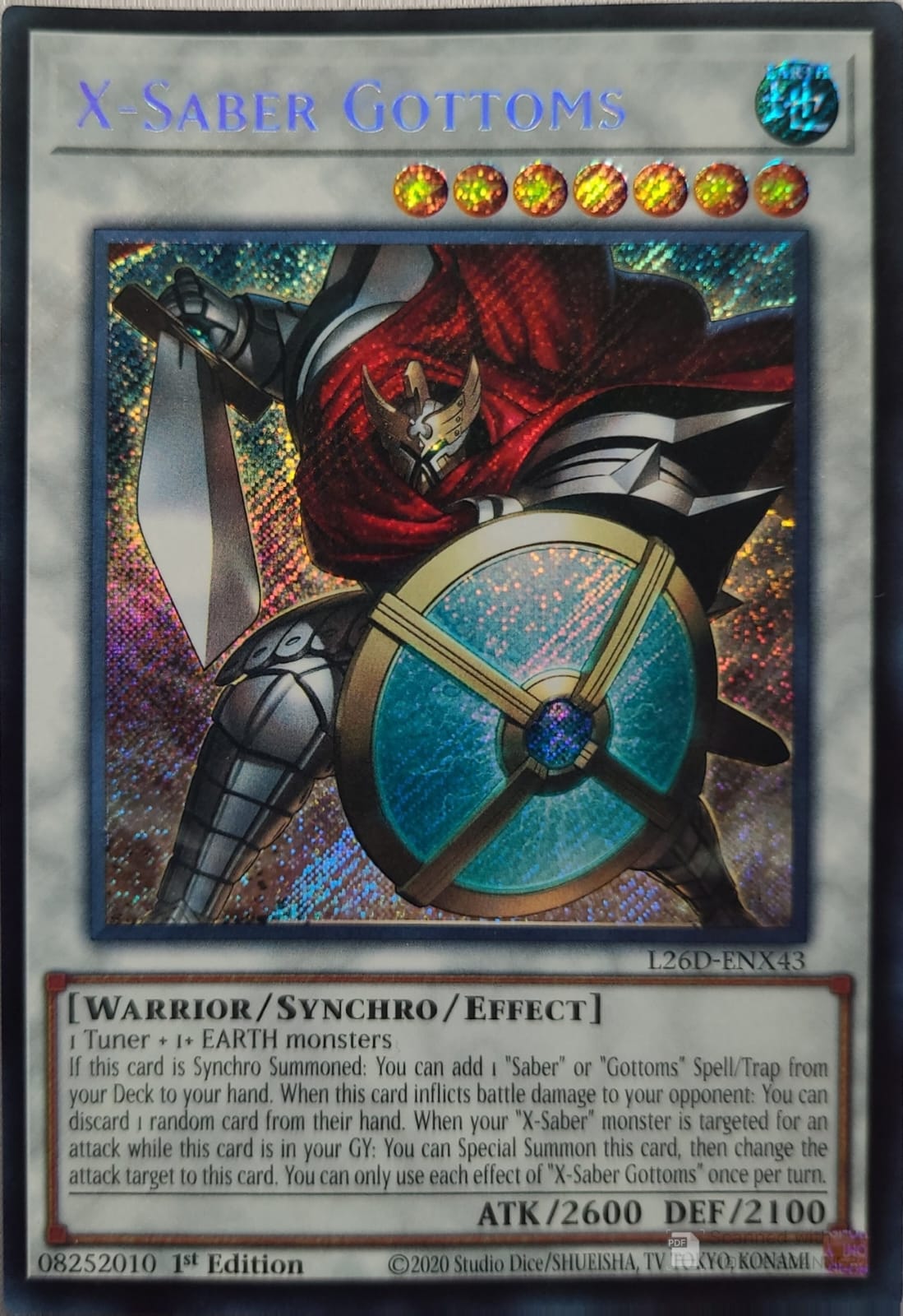 X-Saber Gottoms  (L26D-ENX43)  Secret Rare