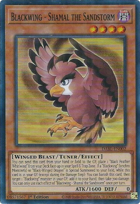Blackwing - Shamal the Sandstorm (DABL-EN002) Super Rare