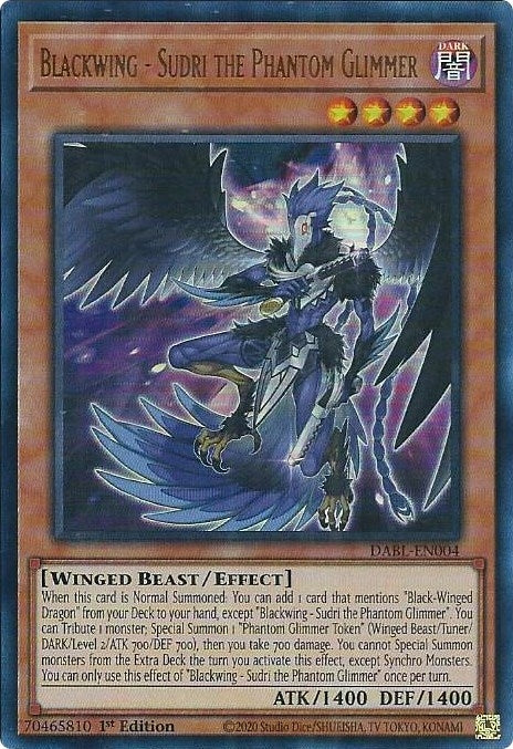 Blackwing - Sudri the Phantom Glimmer (DABL-EN004) Ultra Rare