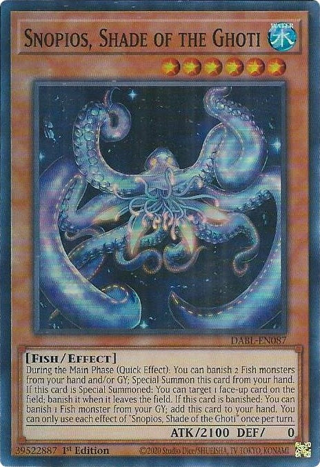 Snopios, Shade of the Ghoti (DABL-EN087) Super Rare