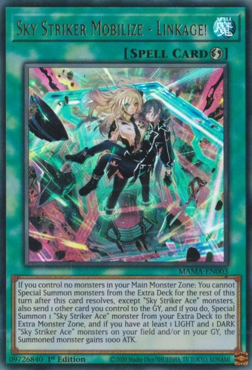 Sky Striker Mobilize - Linkage! (MAMA-EN003)  Ultra Rare