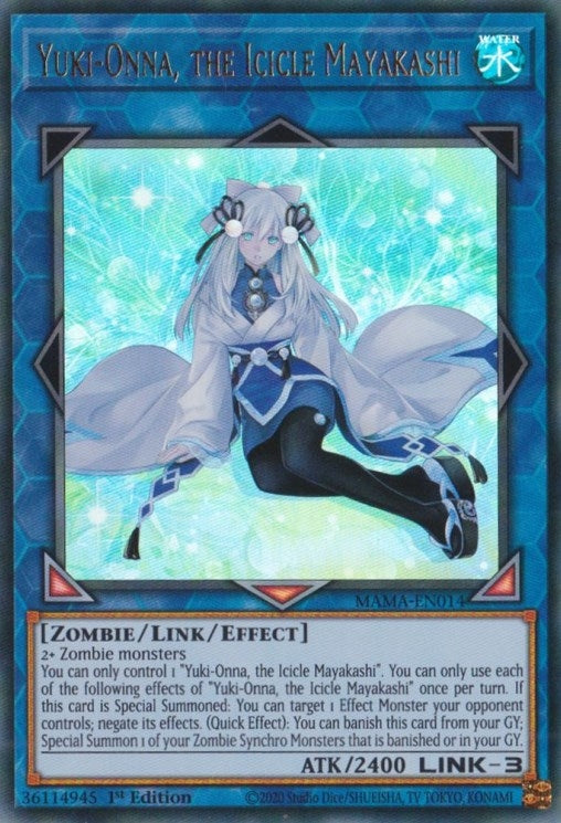 Yuki-Onna, the Icicle Mayakashi (MAMA-EN014)  Ultra Rare