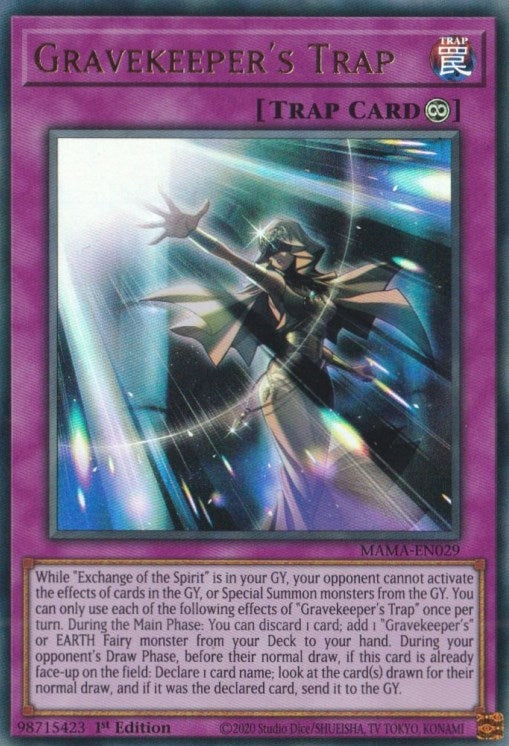 Gravekeeper's Trap (MAMA-EN029)  Ultra Rare
