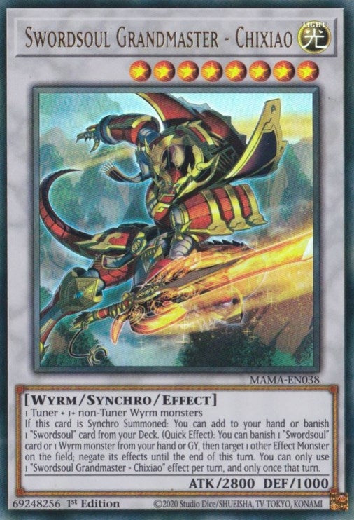 Swordsoul Grandmaster - Chixiao (MAMA-EN038)  Ultra Rare