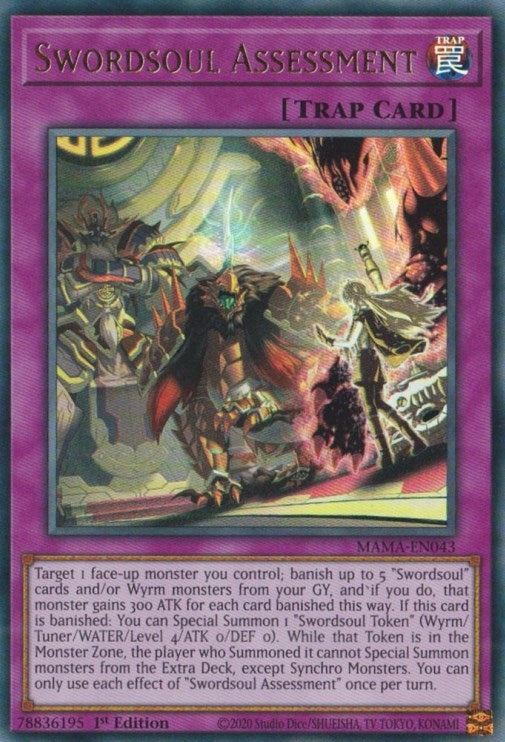 Swordsoul Assessment (MAMA-EN043)  Ultra Rare