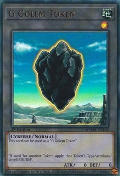 G Golem Token (MAMA-EN103)  Ultra Rare