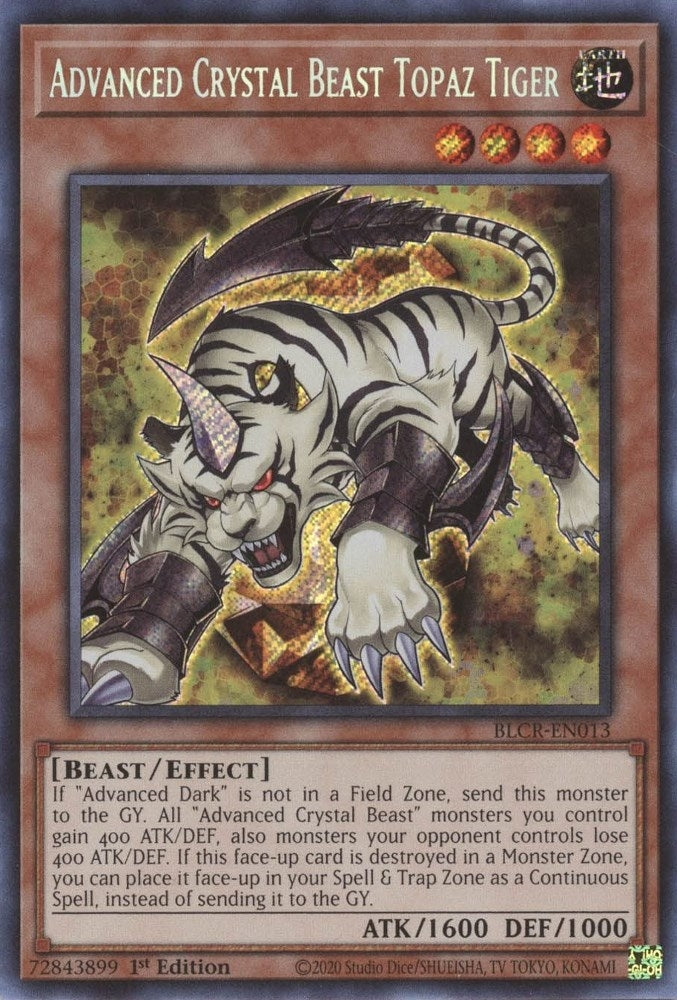 Advanced Crystal Beast Topaz Tiger (BLCR-EN013) (1st Edition)