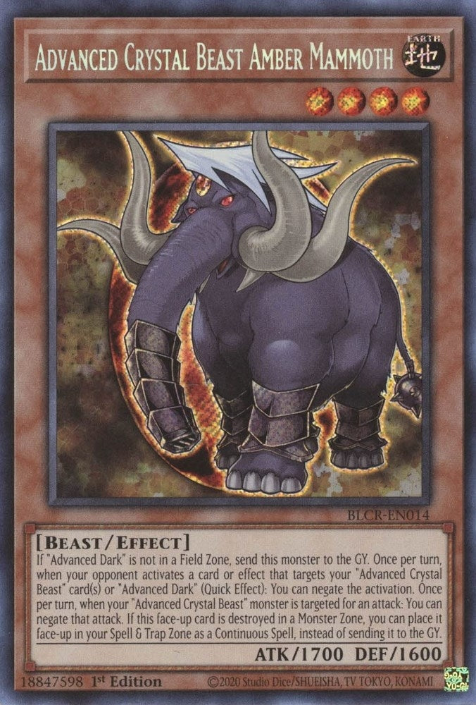 Advanced Crystal Beast Amber Mammoth (BLCR-EN014) (1st Edition)