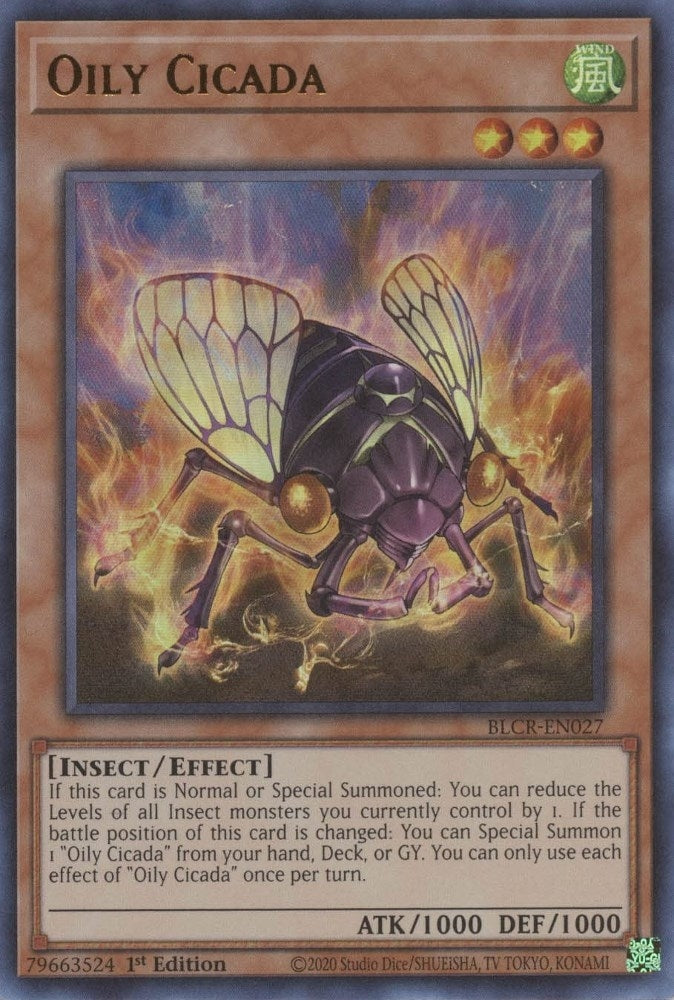 Oily Cicada (BLCR-EN027)  Ultra Rare
